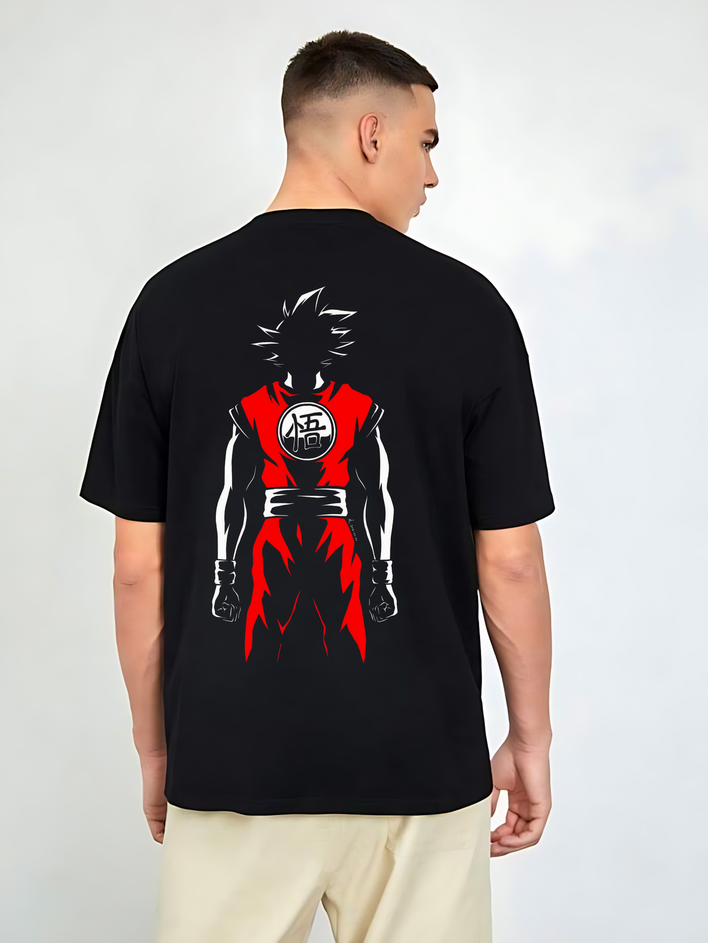 GOKU Anime Unisex Terry Oversized T-Shirt