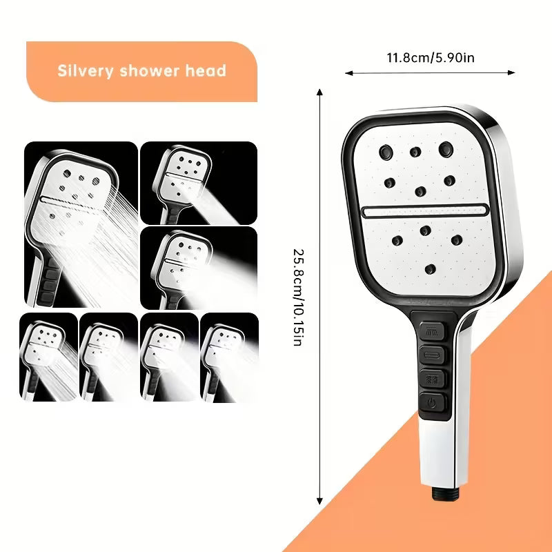 7-mode High Pressure Shower Head With Handheld