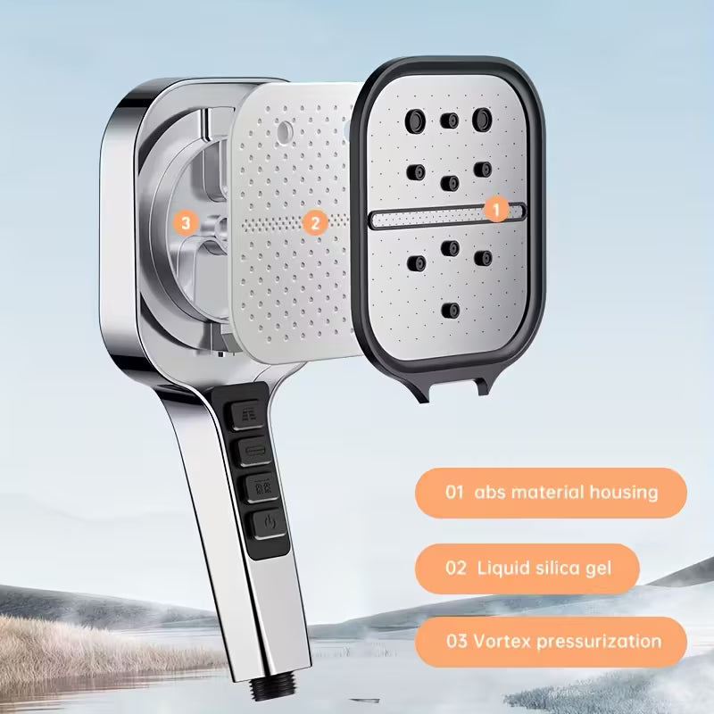 7-mode High Pressure Shower Head With Handheld