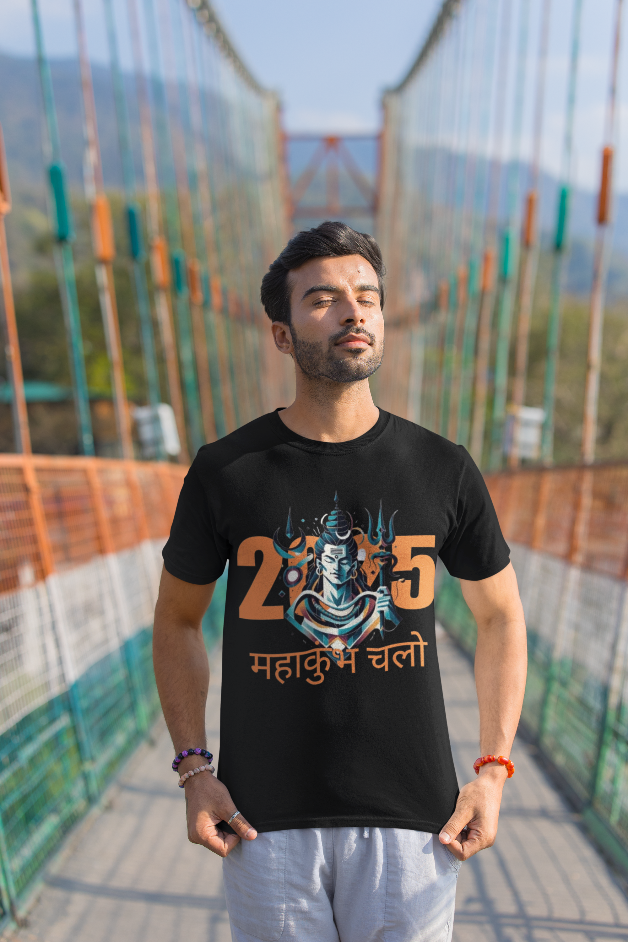 Mahakumbh Unisex Round Neck Tshirt
