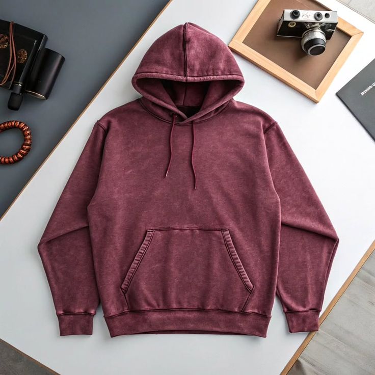 Acid Wash Premium Oversized Fit Hoodie