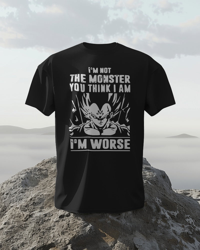 I'm the Worst, Vegeta Gym Motivation Oversized Tshirt (Unisex)