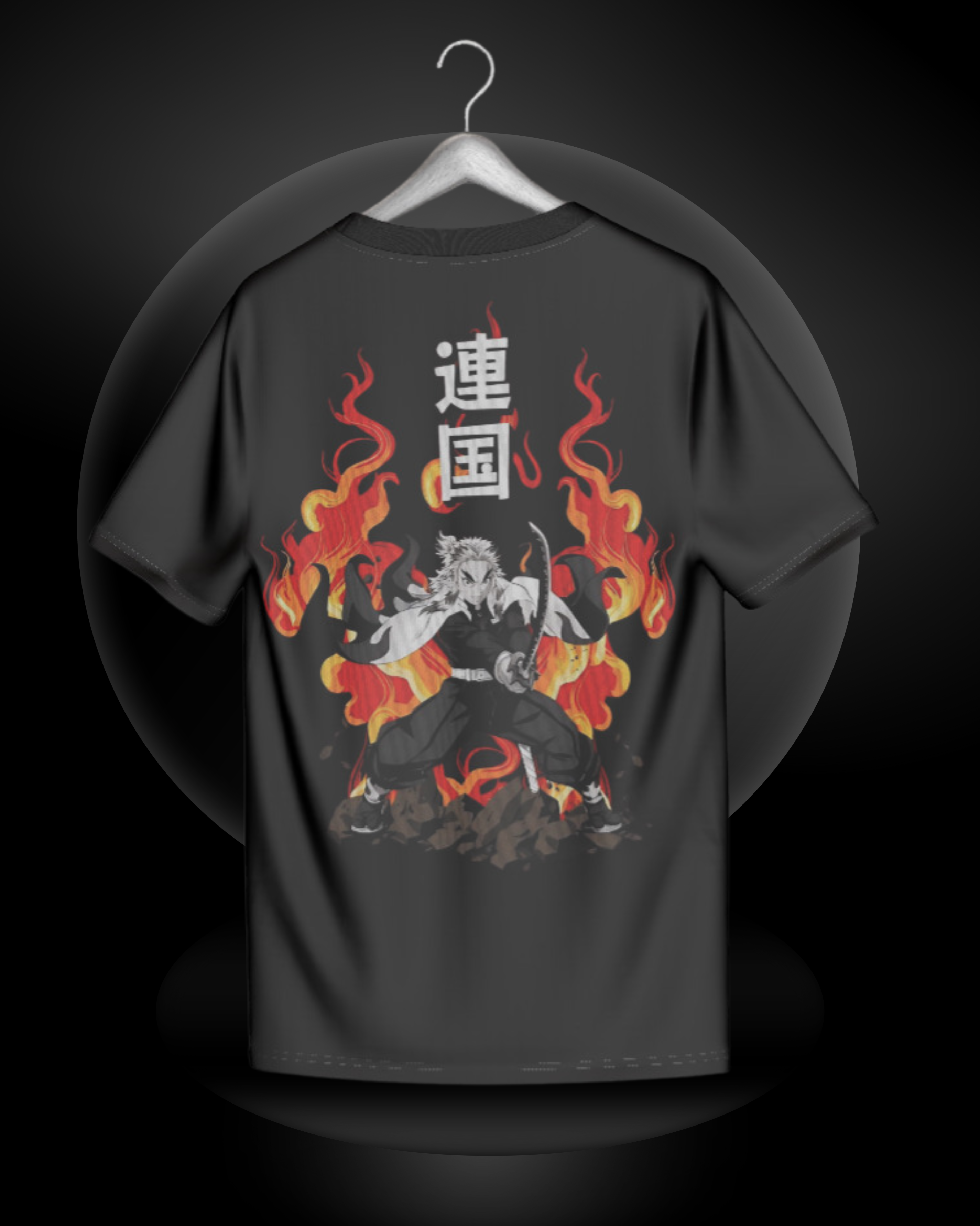 Set Heart to Blaze - Rengoku Oversized Tshirt