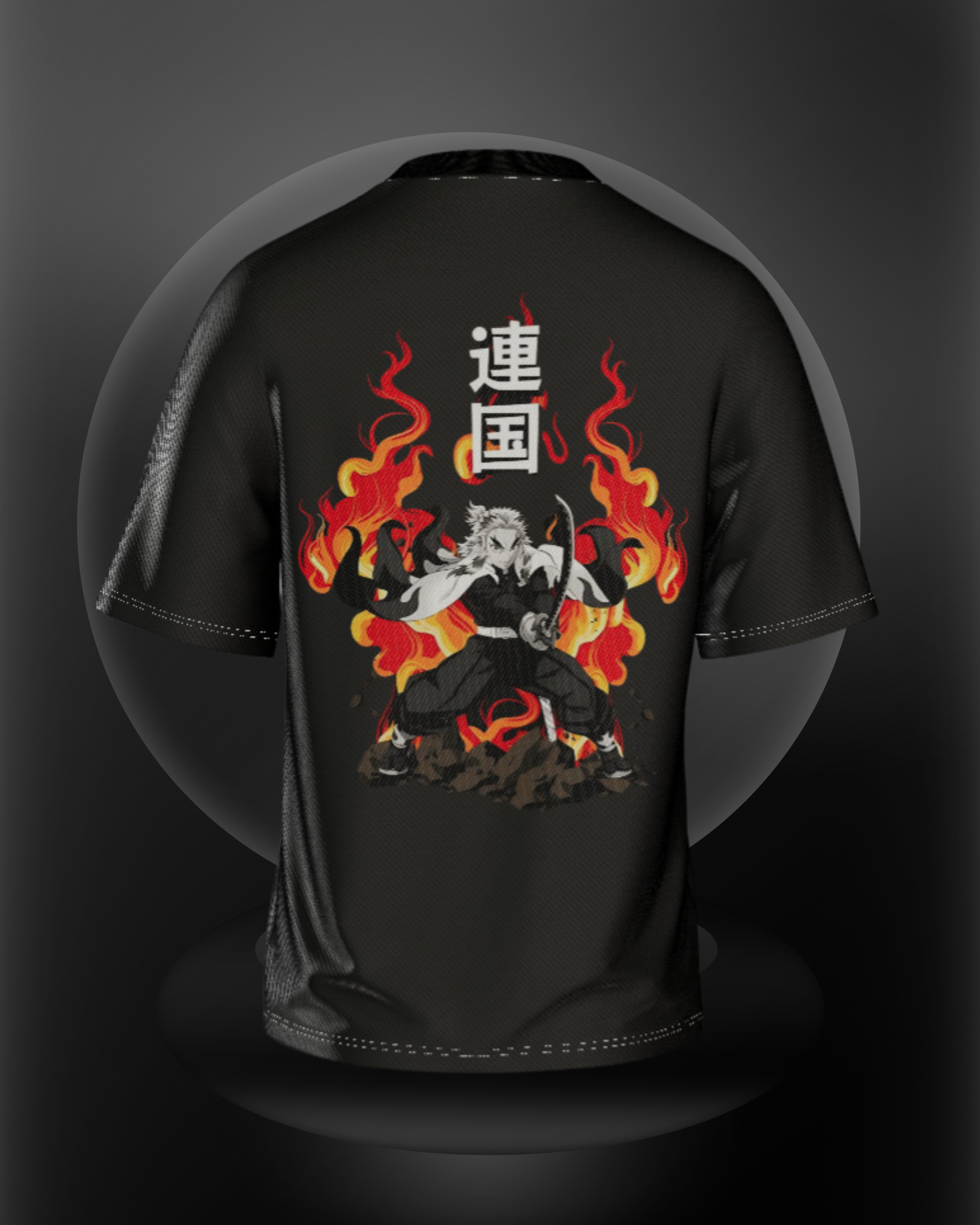 Set Heart to Blaze - Rengoku Oversized Tshirt