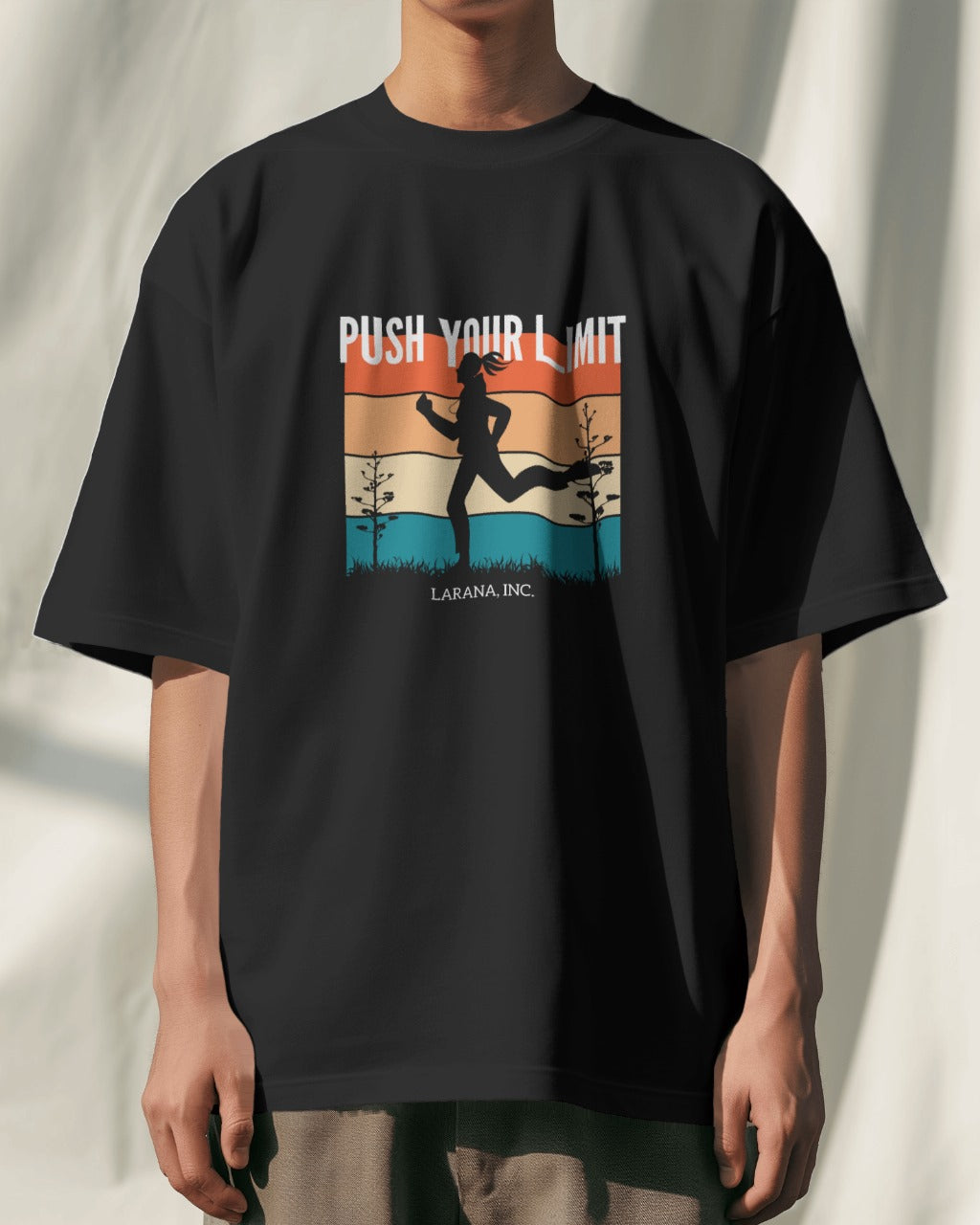 Push Your Limits - Motivational Oversized Tshirt