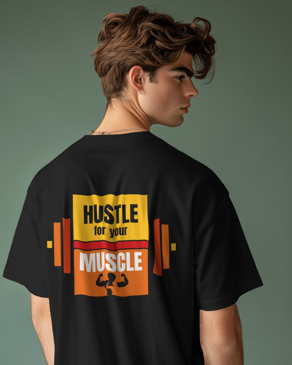 Hustle for Your Muscle Oversized Tshirt