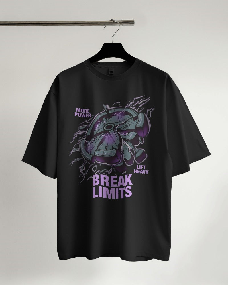 BREAK LIMITS, More Power, Lift Heavy Oversized Tshirt (Unisex)