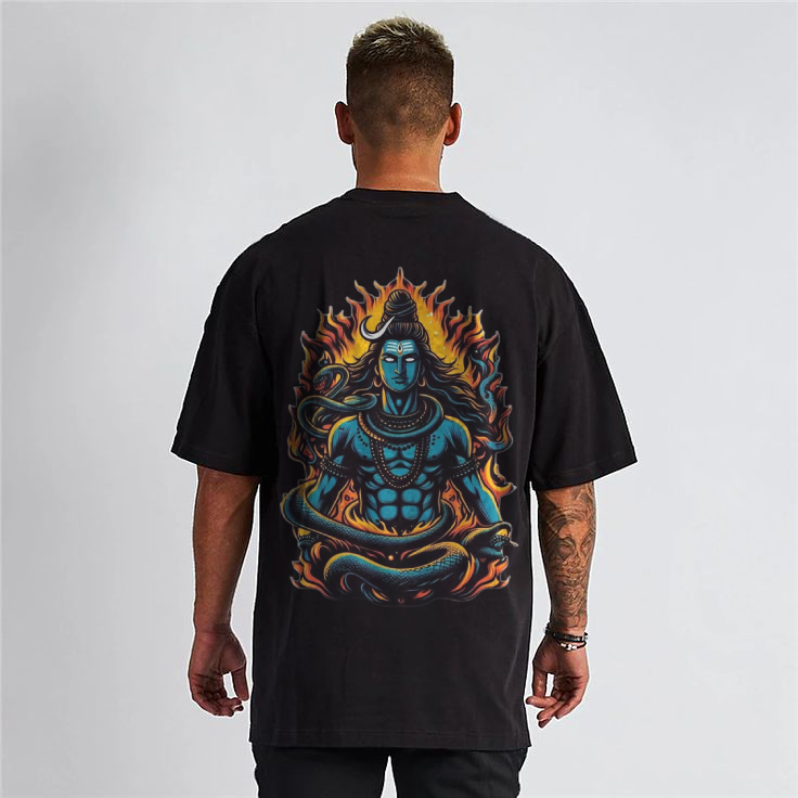 Mahadev Oversize Premium Tshirt