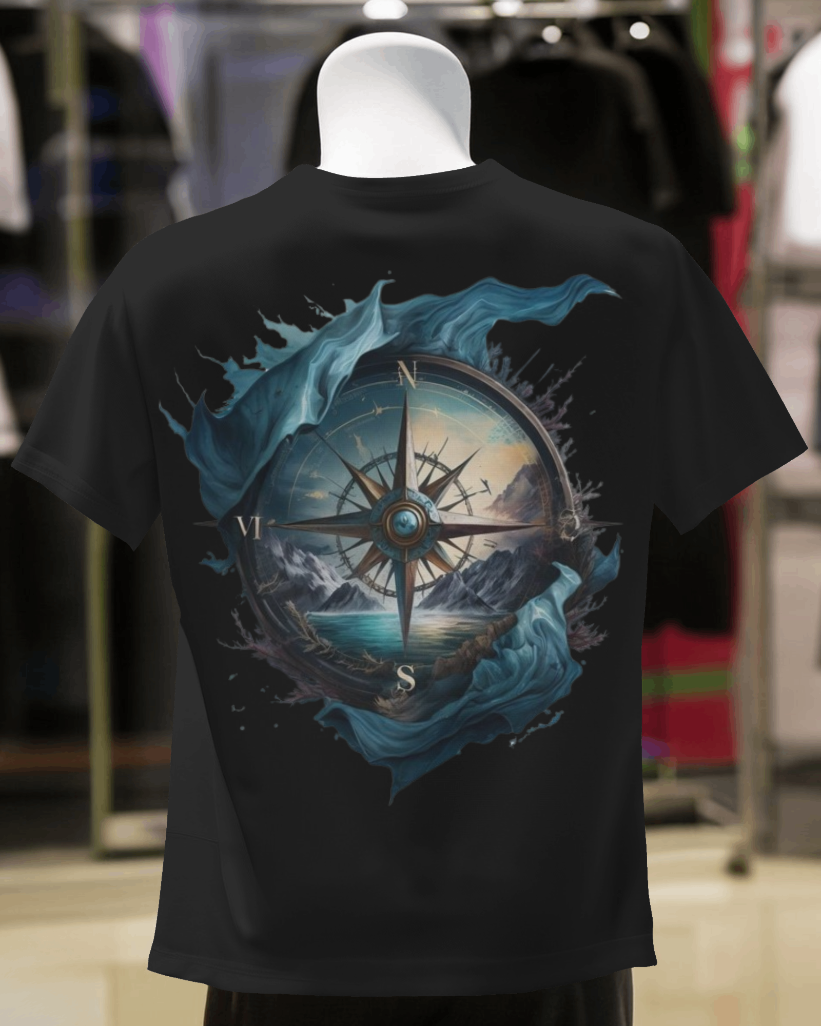 Navigate the Wilderness: Compass-Inspired Adventure T-Shirt