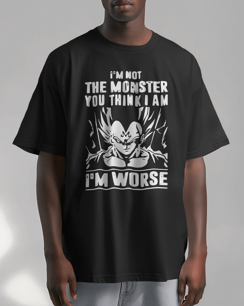 I'm the Worst, Vegeta Gym Motivation Oversized Tshirt (Unisex)