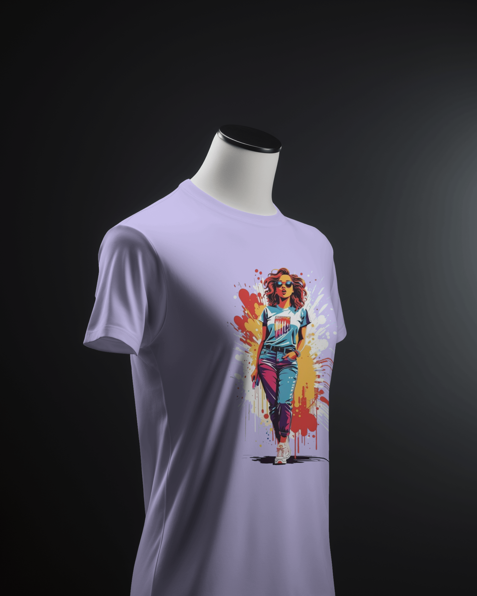 Shopaholic Bliss:- Fashionista Graphic T-Shirt