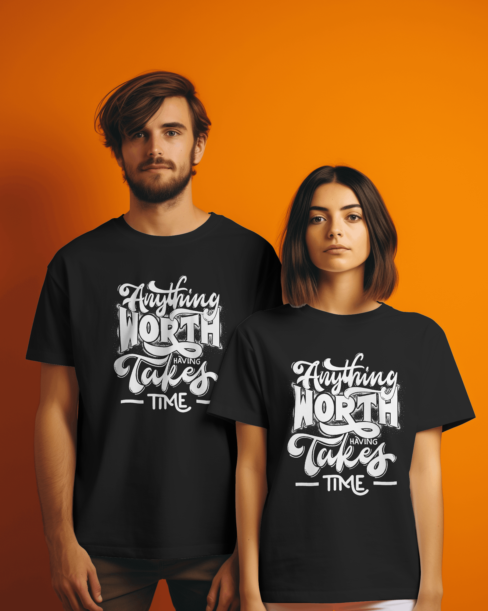 Patience in Progress - "Anything Worth Takes Time" Inspirational Quote T-Shirt