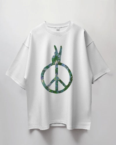 Green Piece designed Oversized Premium Quality Tshirt