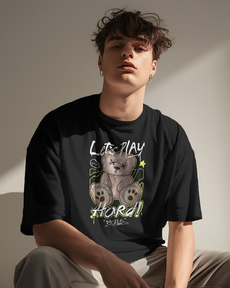 Lets Play Hard Premium Oversized Unisex Tshirt