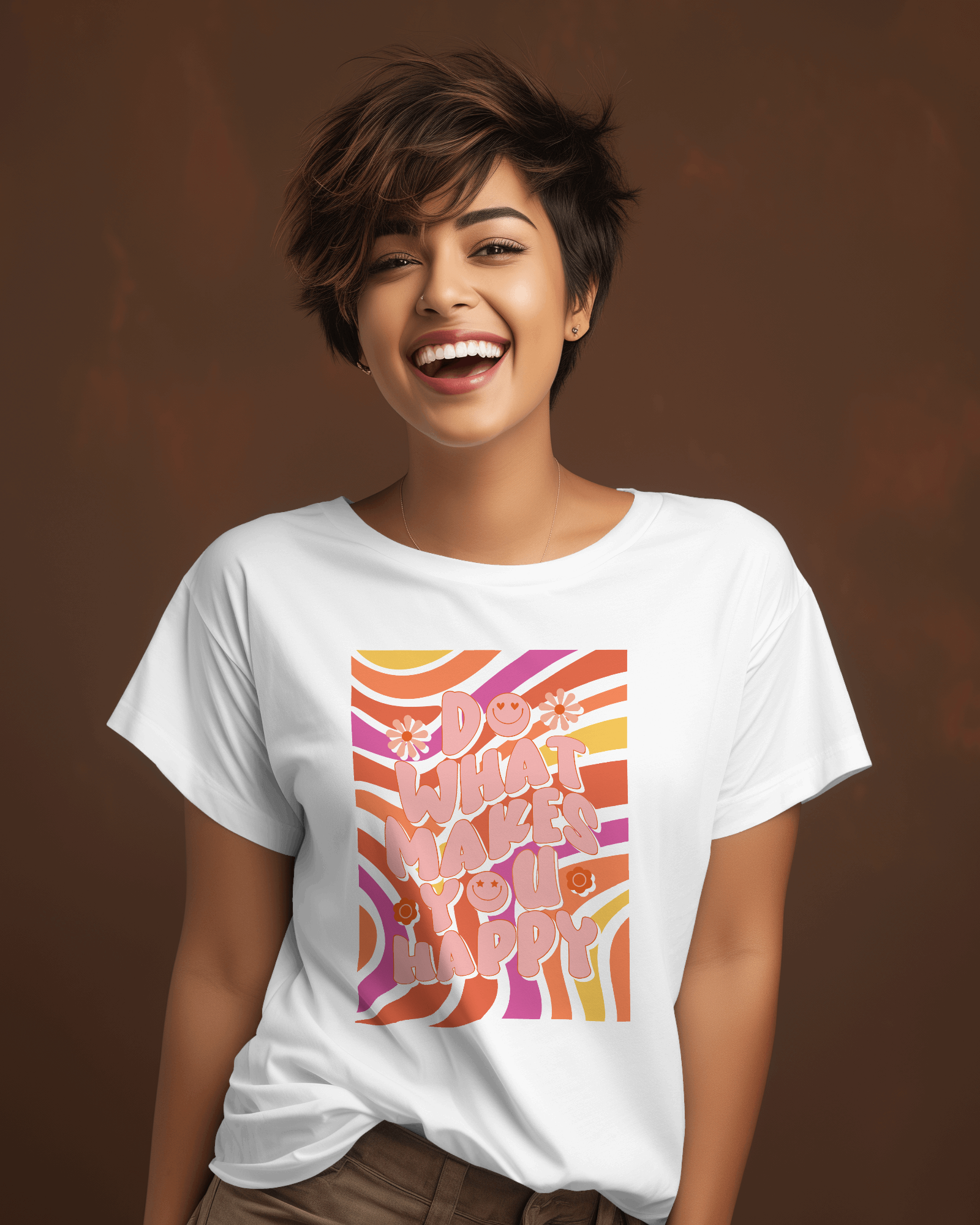 Joyful Pursuit - Do What Makes You Happy Inspirational Quote T-Shirt