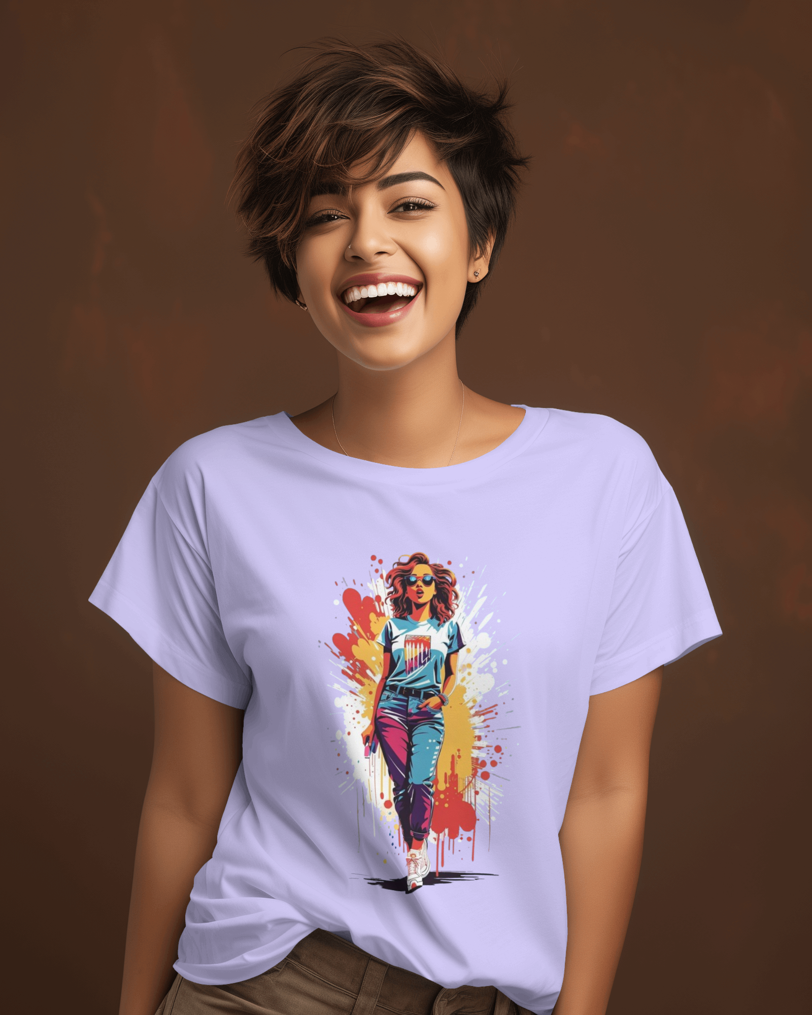 Shopaholic Bliss:- Fashionista Graphic T-Shirt