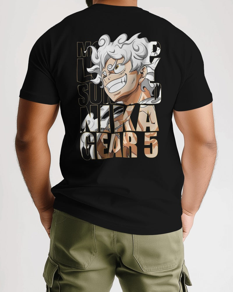 Monkey D. Luffy Sun God NIKA GEAR 5 Oversized Tshirt