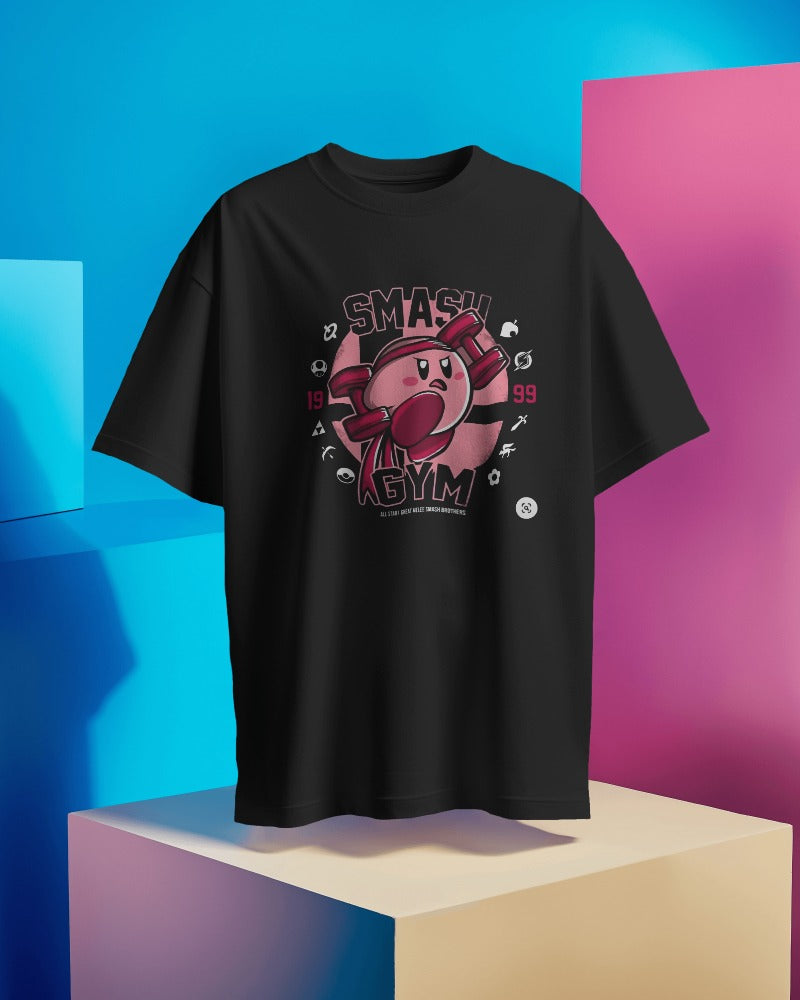 SMASH GYM Jigglypuff Gym Oversized Tshirt (Unisex)