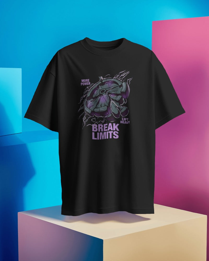 BREAK LIMITS, More Power, Lift Heavy Oversized Tshirt (Unisex)