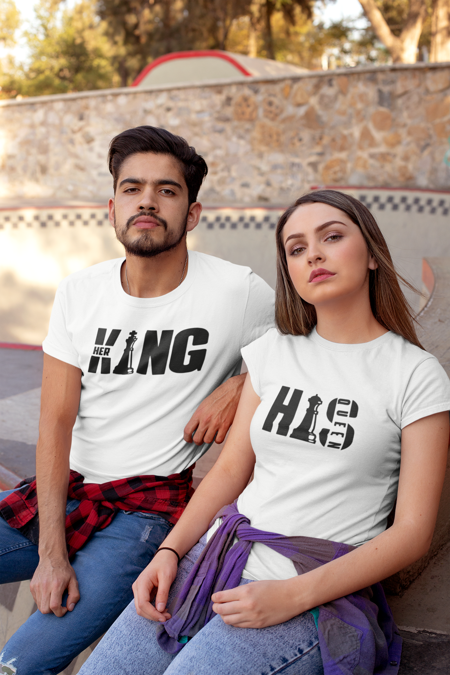 Her KING Couple Cotton Tshirt | MALE