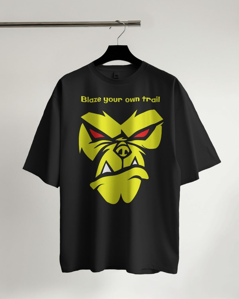 Angry Monkey Designed Premium Oversized Tshirt for Men