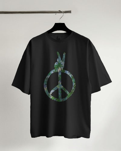 Green Piece designed Oversized Premium Quality Tshirt