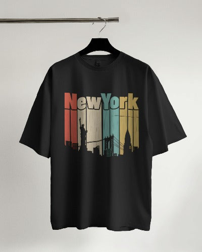 New York Design Premium Quality Oversized Tshirt