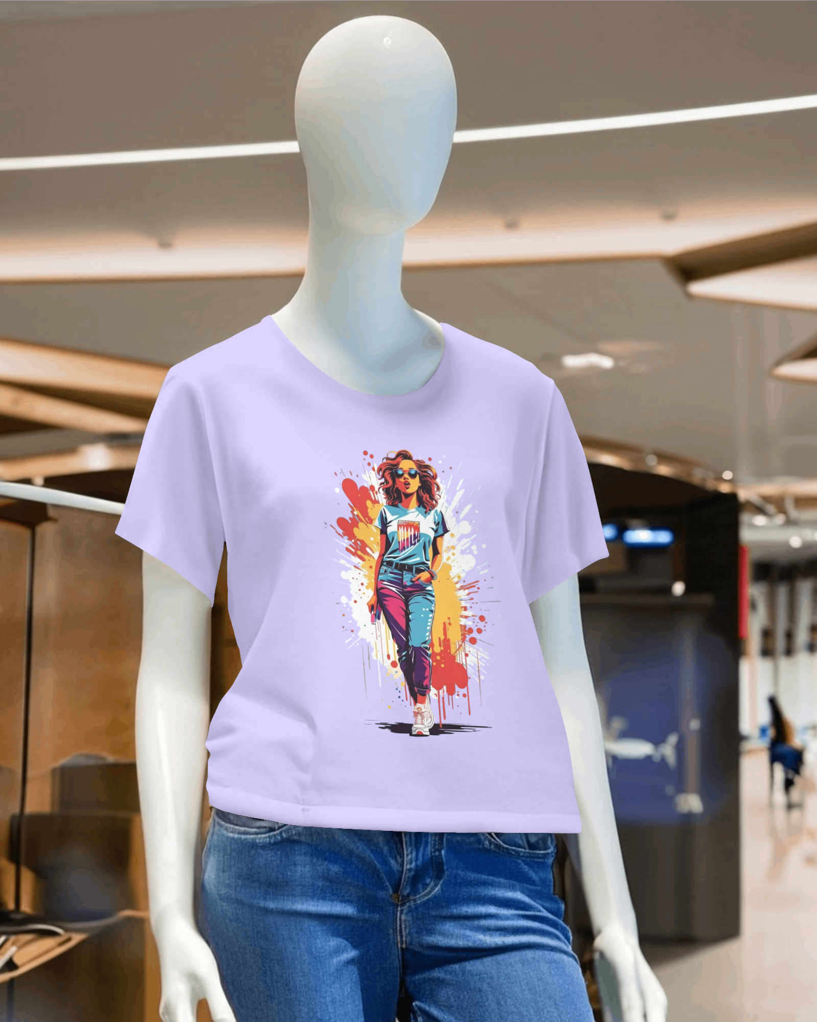 Shopaholic Bliss:- Fashionista Graphic T-Shirt